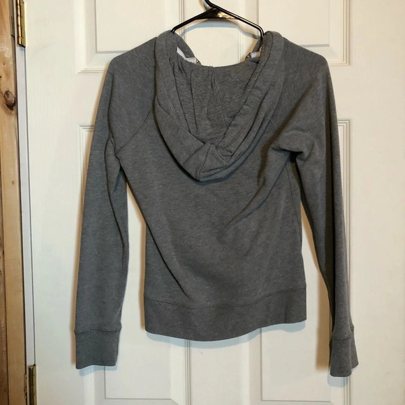Aeropostale full zip hoodie Hoody grey White Women’s XS - Picture 3 of 3